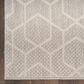 Nourison Horizon HOZ01 Grey 3" x 5" Indoor/Outdoor Area Rug, , large