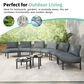 HOMLUX 8-Piece Patio Sofa Furniture Set in Gray, , large