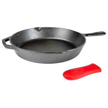 Lodge Cast Iron 12" Cast Iron Skillet with Handle Holder in Black, , large