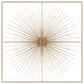 CosmoLiving by Cosmopolitan 36" Square Modern Wall Decor with Starburst Center in Gold, , large