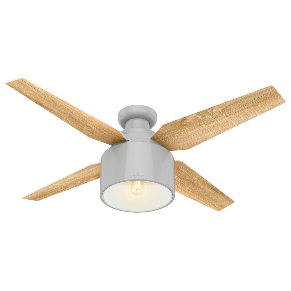 Hunter Cranbrook Low Profile 52" Ceiling Fan with Light in Dove Grey, , large