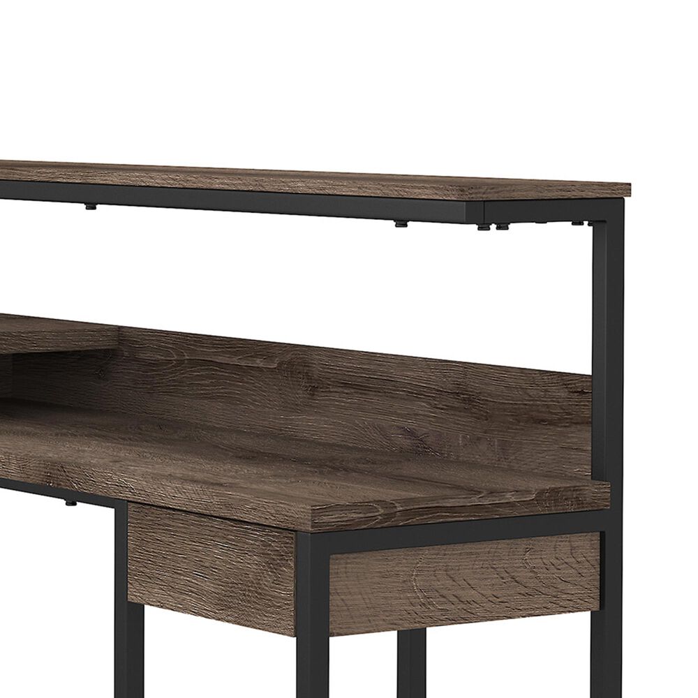 Signature Design by Ashley Arlenbry L-Shaped Desk with Storage in Weathered Oak, , large