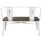 Lumisource Oregon Bench in Espresso and White, , large