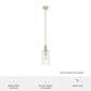 Hunter Gatz 1-Light Mini Pendant in Alturas Gold, , large