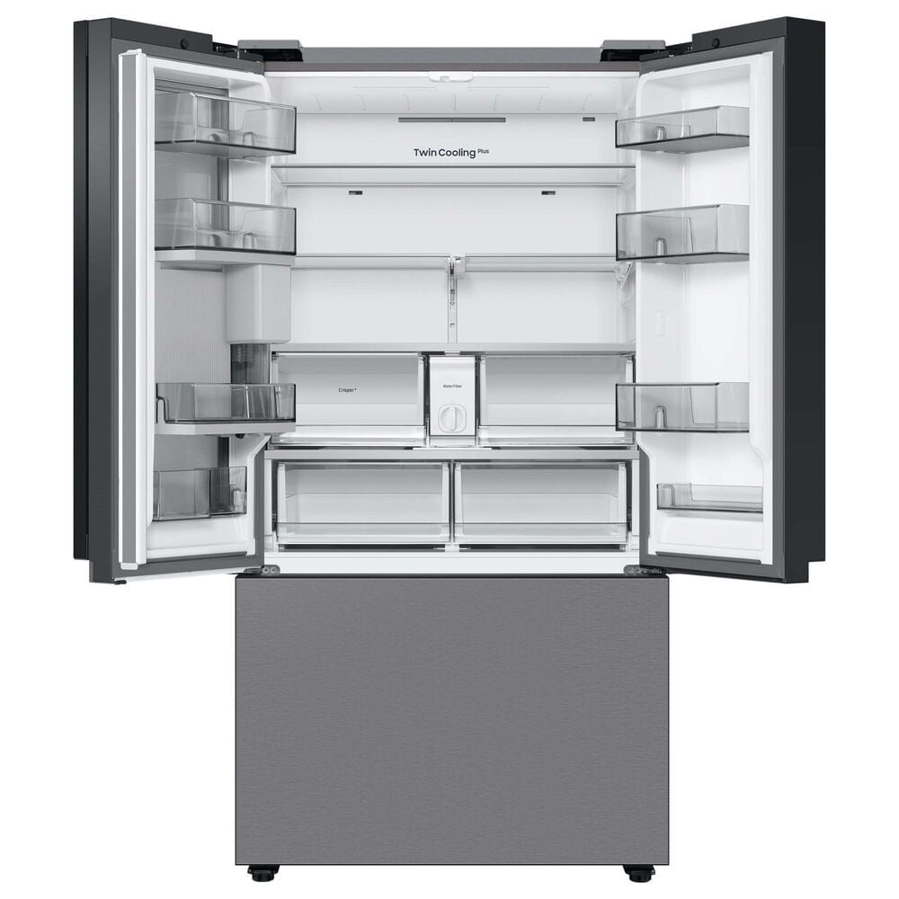 Samsung Bespoke Bespoke 24 Cu. Ft. French Door Refrigerator with Beverage Center - Stainless Steel Panels Included, , large