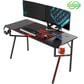 Eureka Ergonomics 55" Gaming Desk in Black and Red, , large