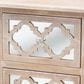 Baxton Studio Celia 2-Drawer Quatrefoil End Table in White Washed Oak, , large