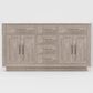 Lexora Home Abbey 60" Double Bathroom Vanity in Grey Oak with 2 cm White Cultured Marble Top and Rectangular Sinks, , large