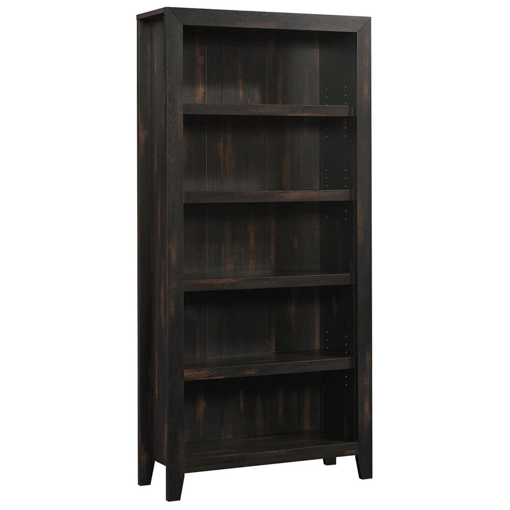 Sauder Dakota Pass 5-Shelf Bookcase in Char Pine, , large