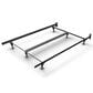 Glideaway Full Premium Bed Frame with Double Rail Center Support in Black, , large