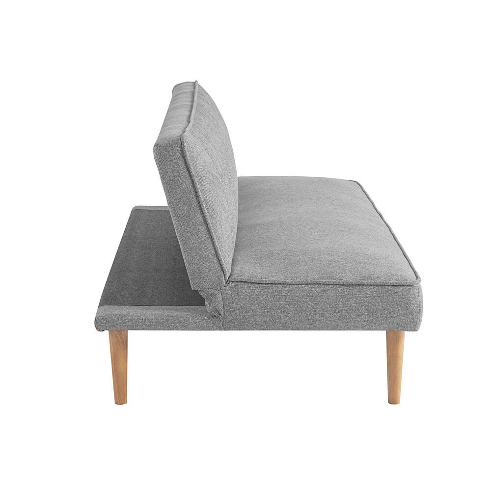Lifestyle Solutions Salem Charcoal Futon, , large