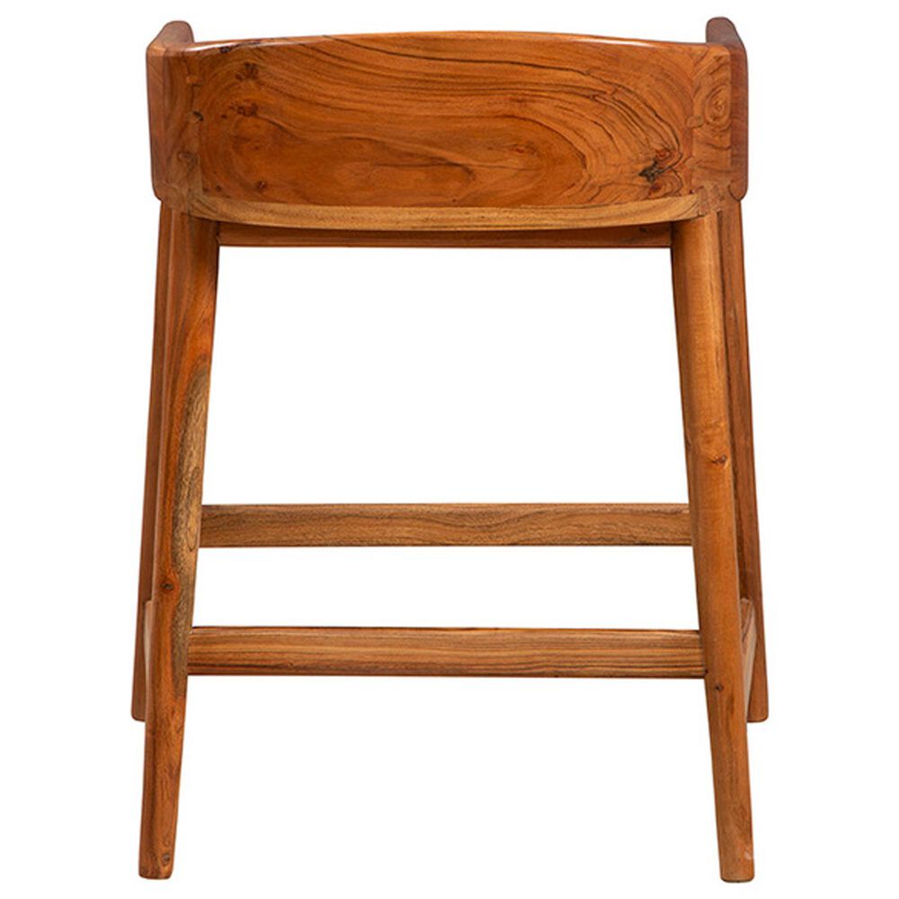 Timeless Designs Saddle Counter Stool in Honey Brown, , large