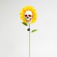 The Gerson Company Solar Lighted Halloween Sunflower with Skull Yard Stake in Assort, , large