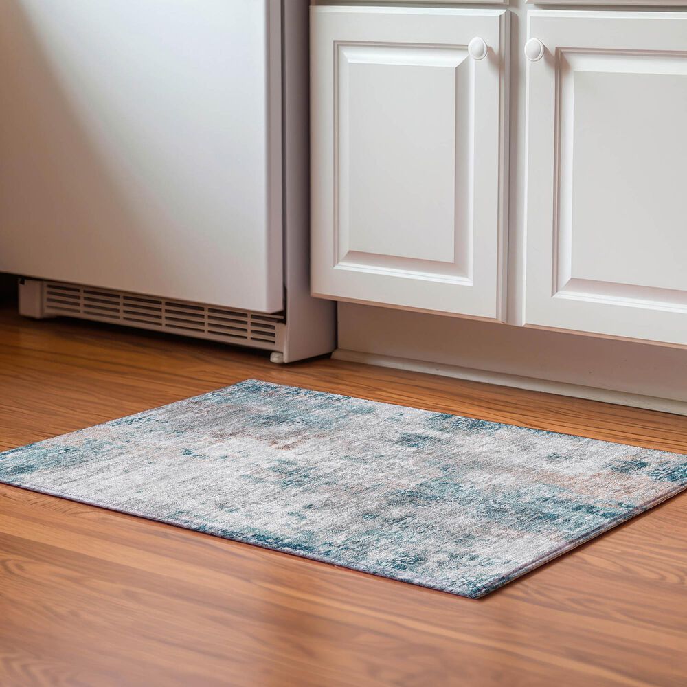 Dalyn Rug Company Kochi KC4 Teal 2&#39;6&quot; x 3&#39;10&quot; Area Rug, , large
