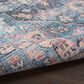 57 Grand by Nicole Curtis Series 1 2" x 6" Blue, Beige and Pink Runner, , large