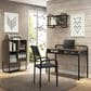 Rta Products Llc Allure Modern Classic Writing Desk in Walnut and Black, , large