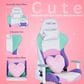 Techni Sport Kawaii Gaming Chair in Purple, Pink, Teal and White, , large