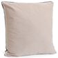 Twill 24" Square Throw Pillow in Natural and Dusty Blue, , large