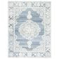Safavieh Micro-Loop Bohemian 8" x 10" Light Blue and Ivory Area Rug, , large