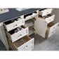 James Martin Vanities Brittany 60" Single Bathroom Vanity in Bright White with 3 cm Charcoal Soapstone Quartz Top and Rectangular Sink, , large