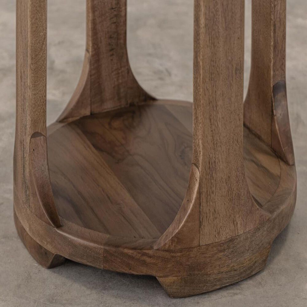 Fallridge Balam Chairside Table in Brown, , large
