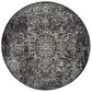 Safavieh Evoke EVK256R 5"1" Round Black and Grey Area Rug, , large
