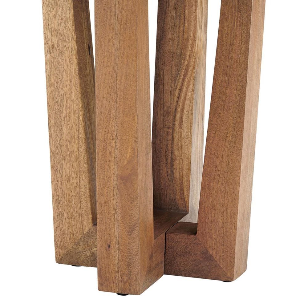 Slatehouse Wexler Round End Table in Brown and Gray, , large