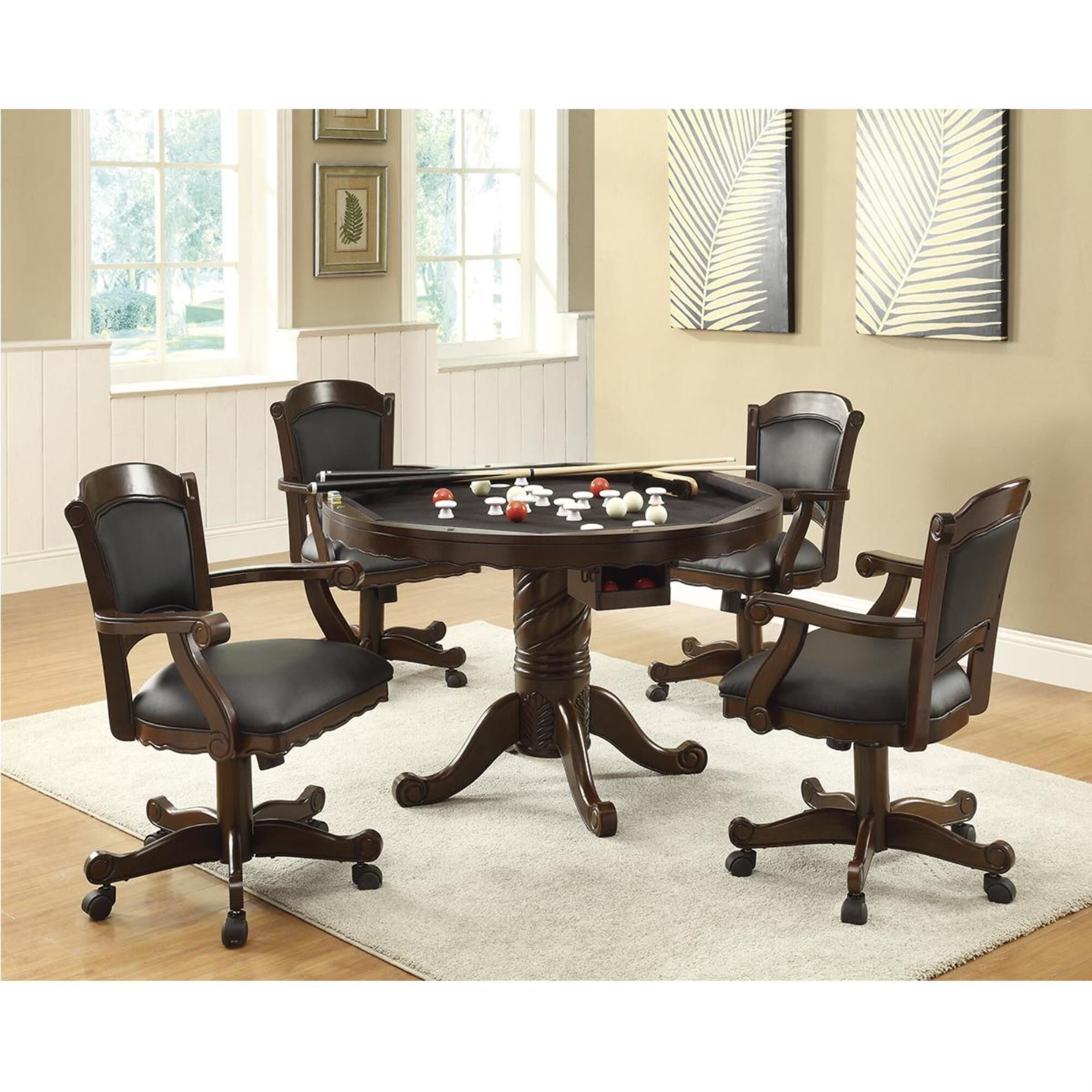 3 in 1 cheap poker table and chairs