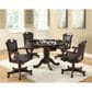 Pacific Landing Turk 3-in-1 Round Game Table with Accessories in Brown Cherry, , large