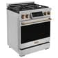 Thor Kitchen Gordon Ramsay 4.55 Cu. Ft. 30" Professional Natural Gas Range with Bronze Handle Kit in Stainless Steel, , large