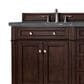 James Martin Vanities Brittany 72" Double Bathroom Vanity in Burnished Mahogany with 3 cm Parisien Bleu Quartz Top and Rectangular Sinks, , large