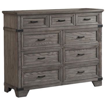 Hawthorne Furniture Forge 9 Drawer Tall Dresser Only in Pewter, , large