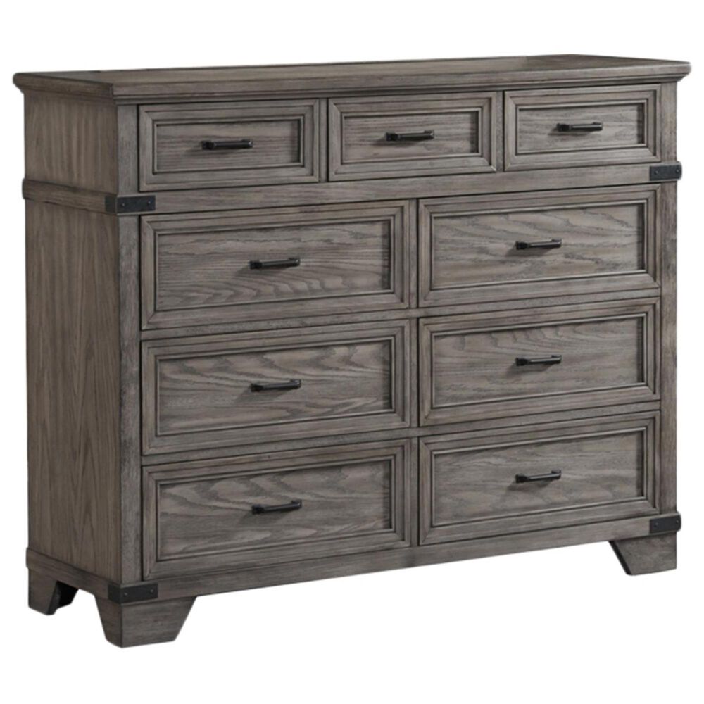 Hawthorne Furniture Forge 9 Drawer Tall Dresser Only in Pewter, , large