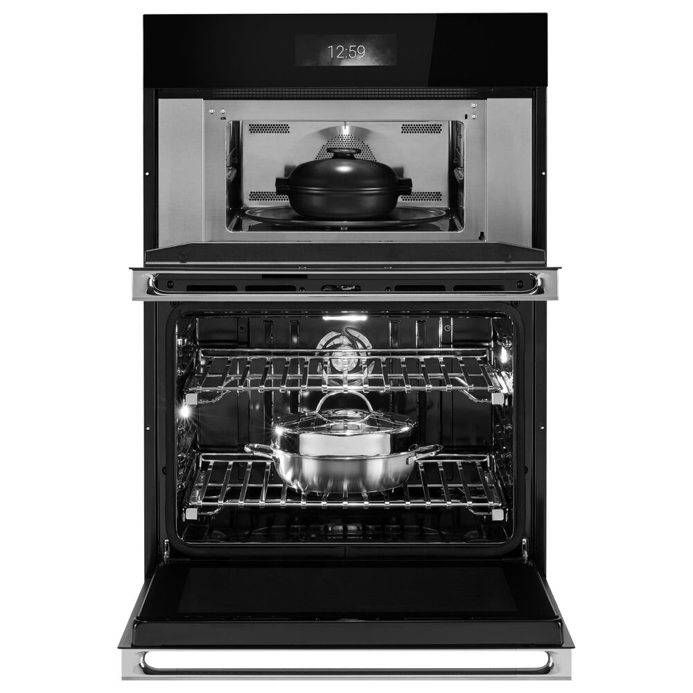 JennAir Noir 30" Smart Microwave Wall Oven Combination with V2 Vertical Dual-Fan in Stainless Steel, , large