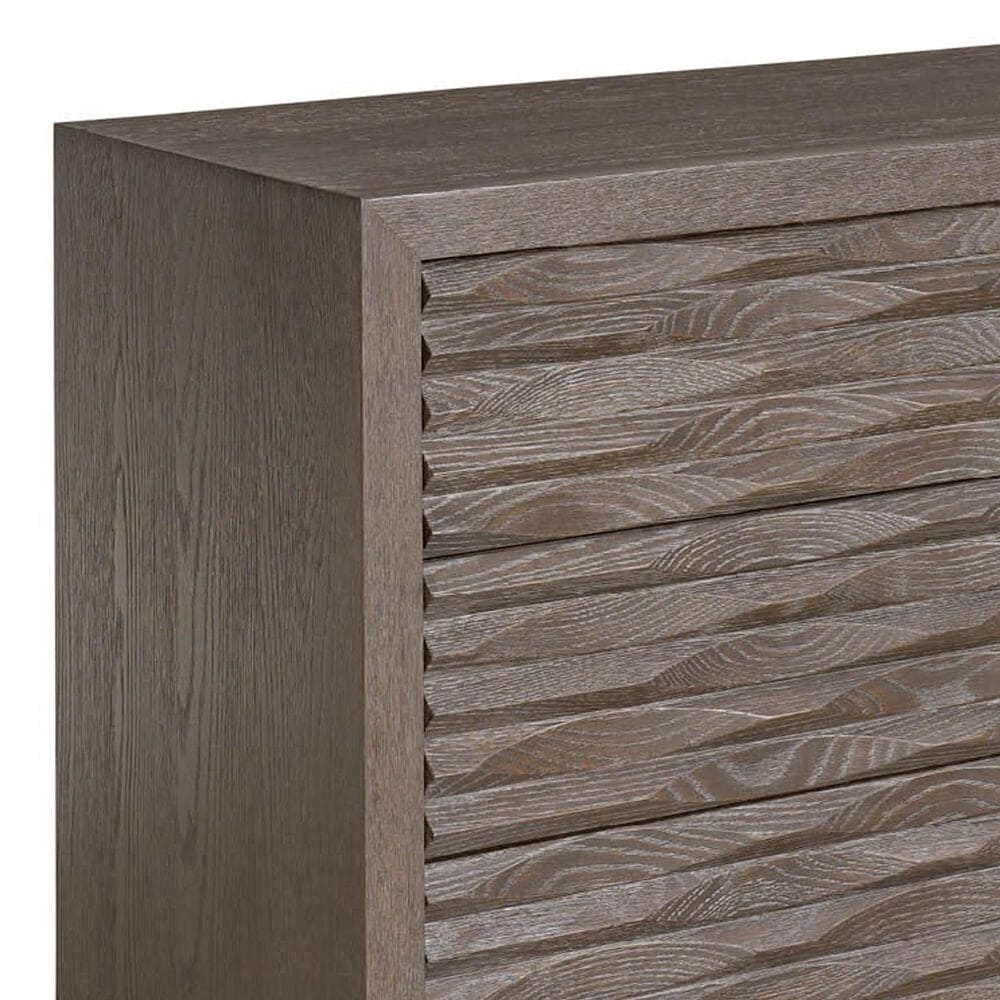 Furniture Worldwide Modern 3 Drawer Dune Chest in Sable with USB Ports, , large