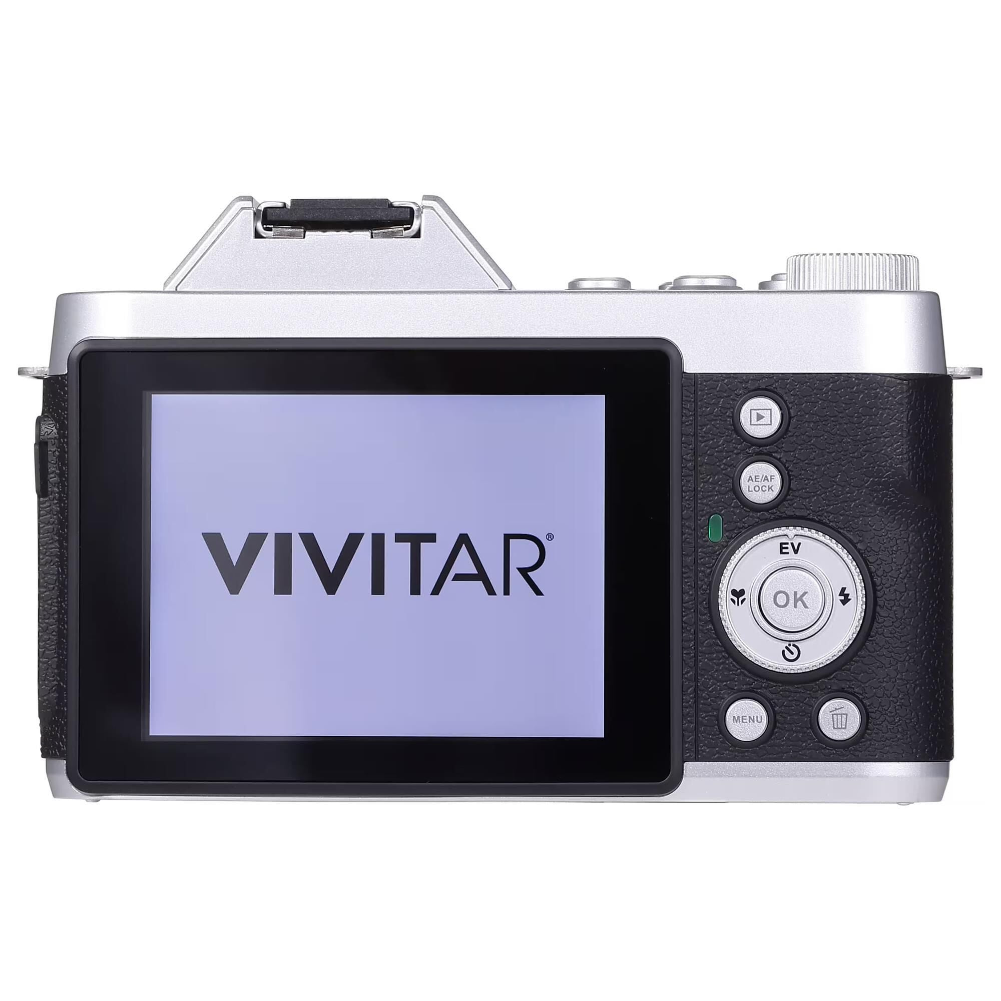 Vivitar 4K 60x Optical Zoom Camera in Silver and Black