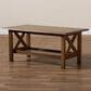 Baxton Studio Reese Coffee Table in Walnut Brown, , large