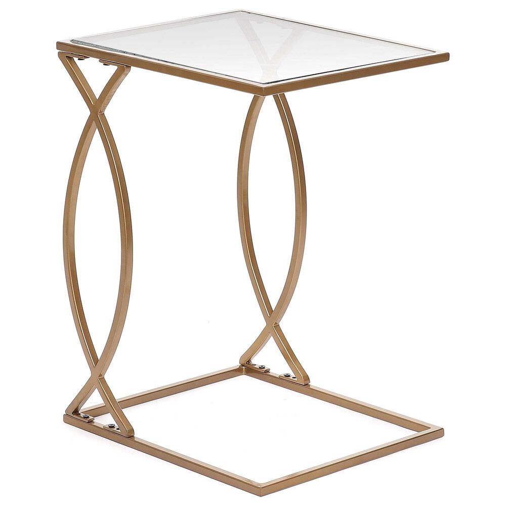 Carolina Chair and Table Cressida Accent Table in Gold, , large