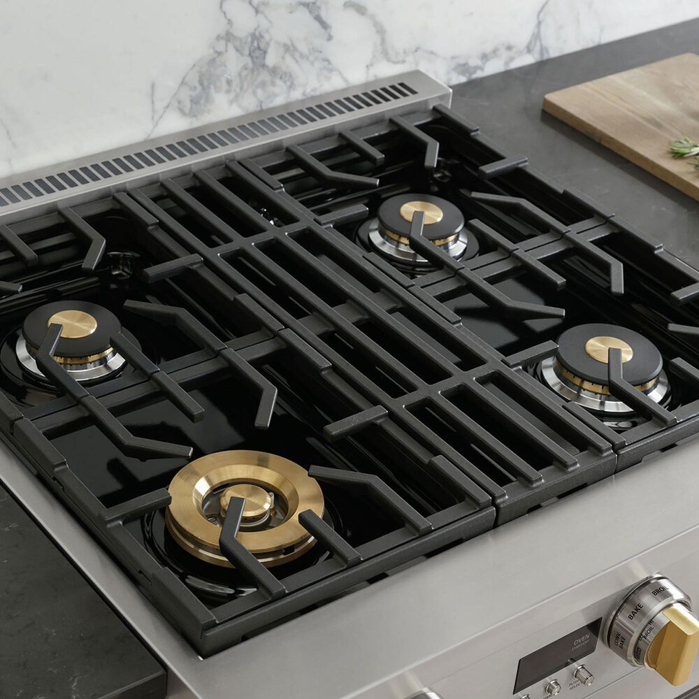 Monogram 3-Piece Kitchen Package with 30&quot; All Gas Professional Range and Integrated Dishwasher in Stainless Steel, , large