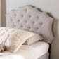 Baxton Studio Aurora Twin Upholstered Headboard in Greyish Beige, , large