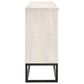 Classic Home Flint 4-Door Sideboard in Coastal White and Black, , large