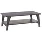CorLiving Hollywood Coffee Table with Curved Legs in Dark Grey, , large