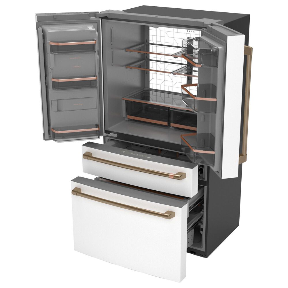 Cafe 22.3 Cu. Ft. 4-Door French Door Refrigerator in Matte White, , large
