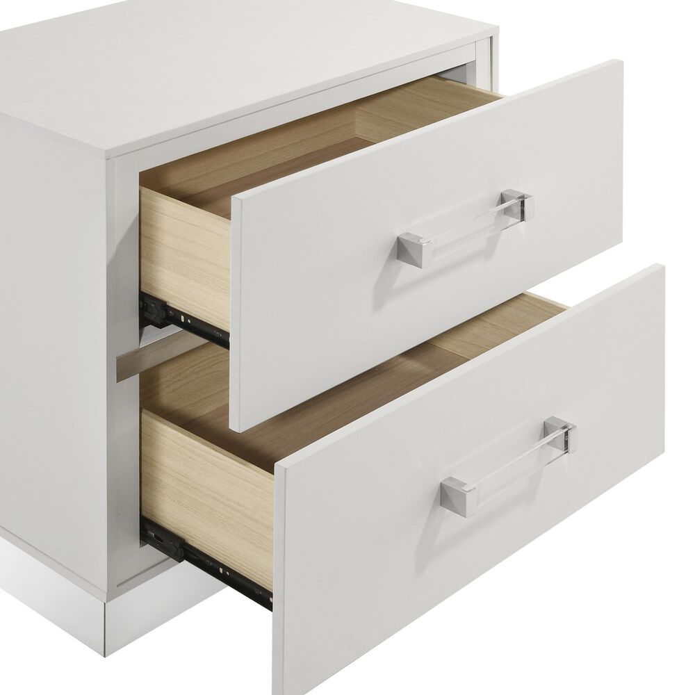 New Heritage Europa 2 Drawer Nightstand with Wall Panel (Set of 2), , large
