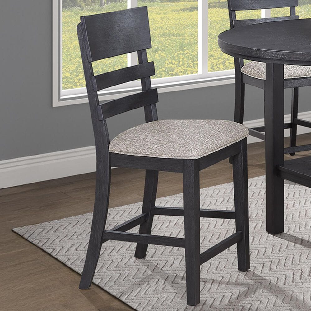 Crown Mark Guthrie Counter Stool in Black, , large