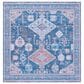 Safavieh Serapi Bohemian 6"7" Square Blue and Ivory Area Rug, , large
