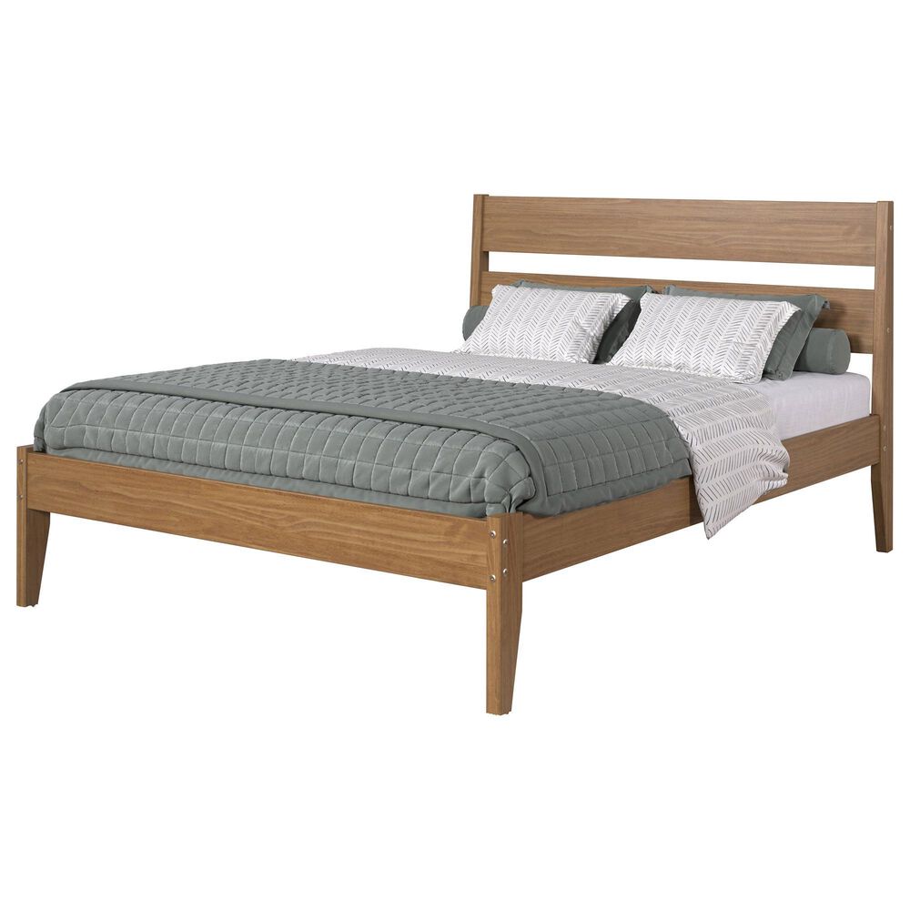 Forest Grove Low Board Queen Platform Bed in Urban Oak, , large