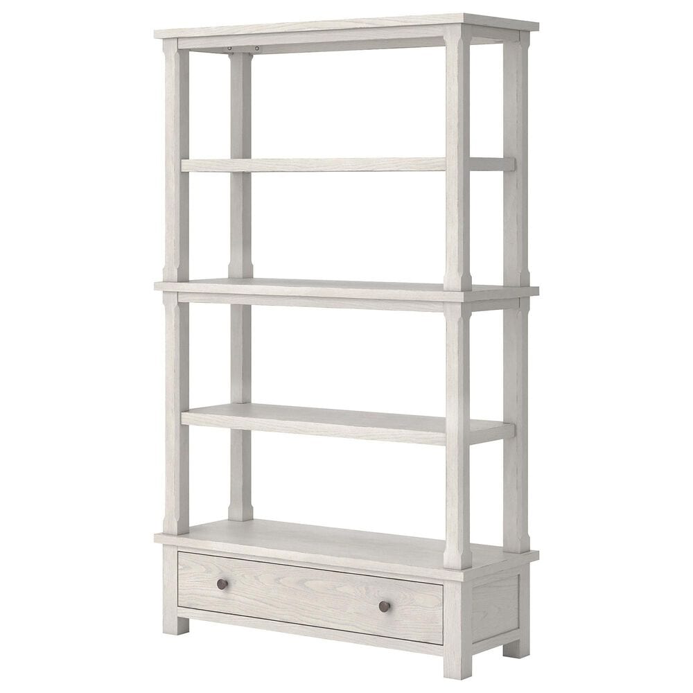 Ashley Robbinsdale 3-Piece L-Shape Desk and Bookcase Set in Antique White, , large