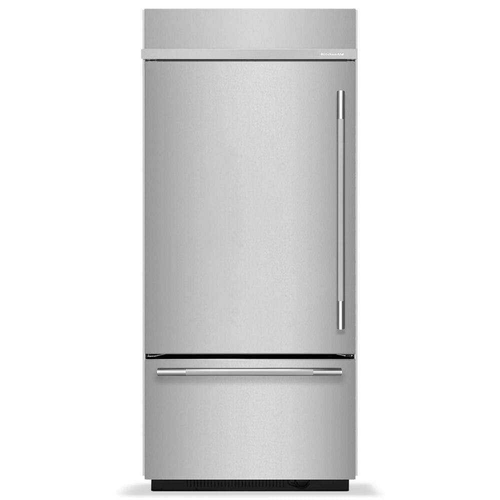 KitchenAid 20.9 Cu. Ft. Built-In Bottom Mount Refrigerator with Right Hinge in PrintShield Stainless Steel, , large