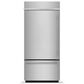 KitchenAid 20.9 Cu. Ft. Built-In Bottom Mount Refrigerator with Right Hinge in PrintShield Stainless Steel, , large